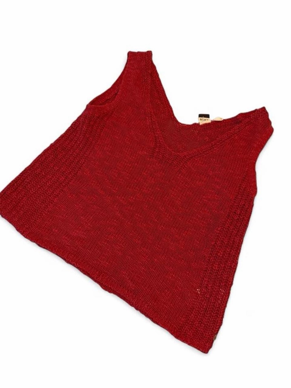 Roxy Red V-Neck Knit Tank